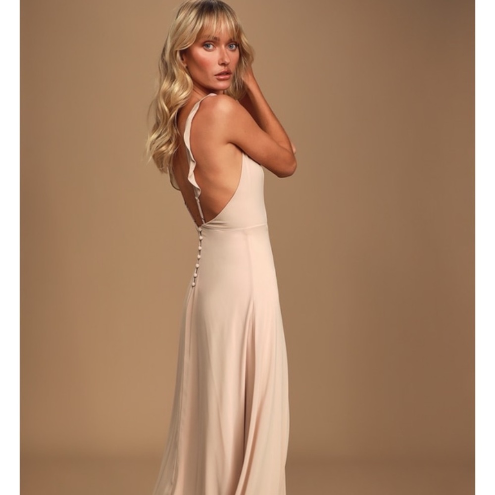Lulus Meteoric Rise Blush Dress NWT